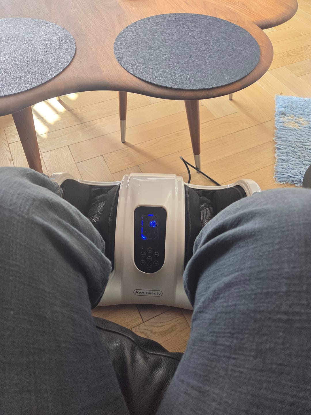 Customer photo review of Fod- og lægmassageapparat med fjernbetjening