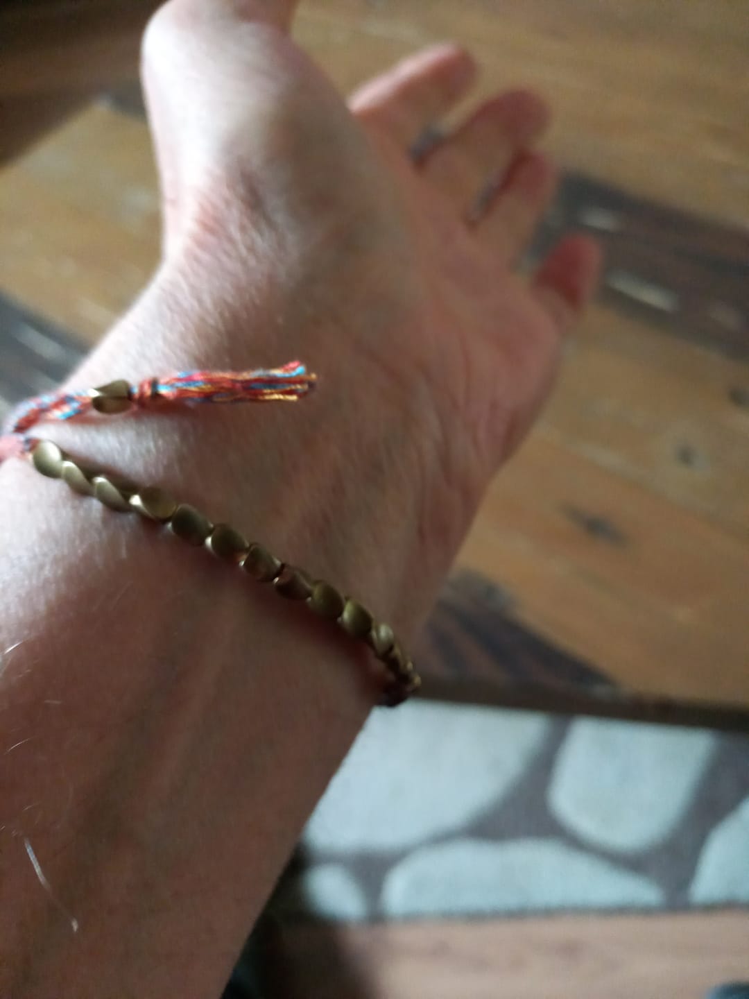 Customer photo review of Tibetisches Kupfer Glücksarmband