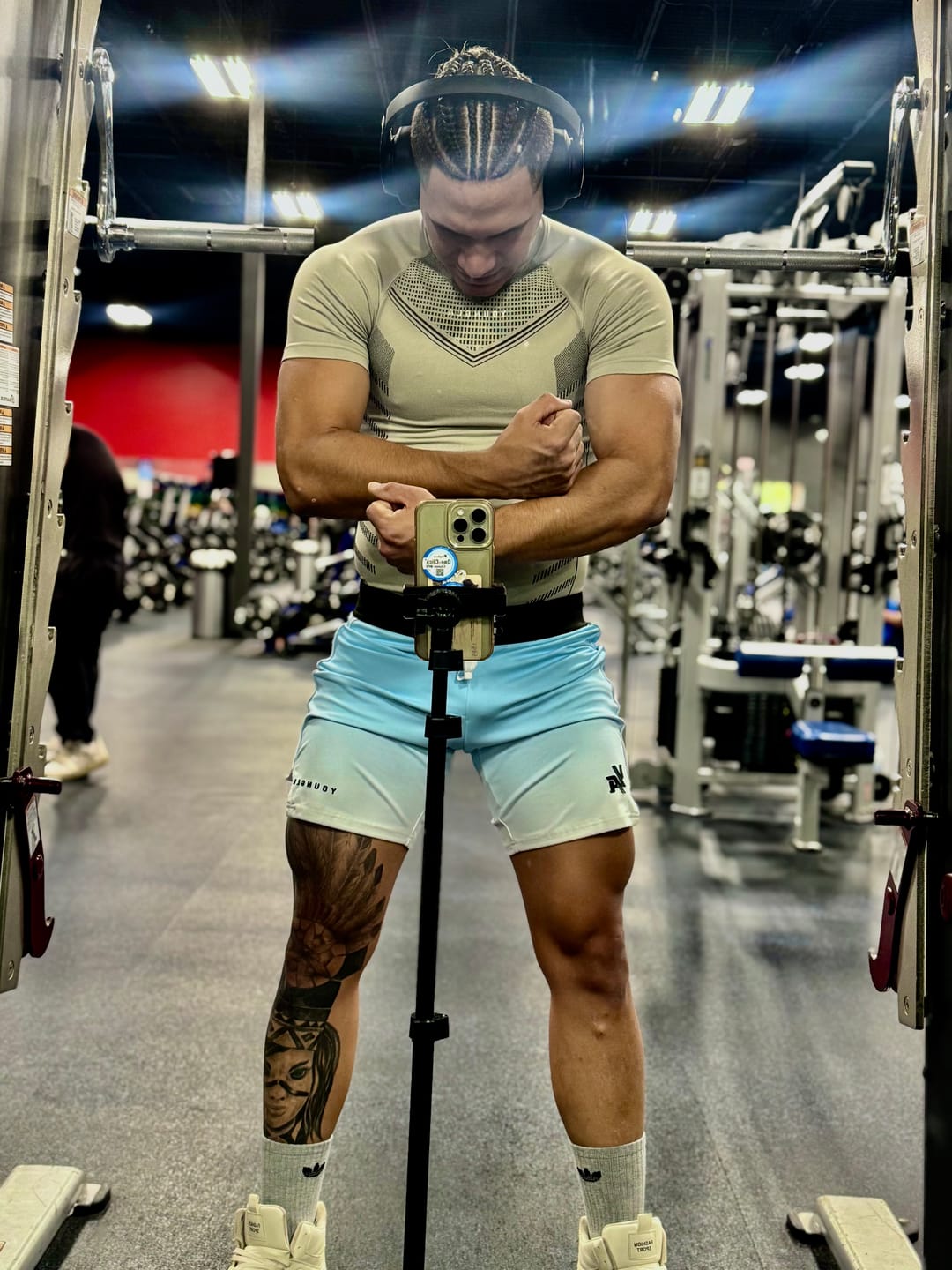 Customer photo review of 1067 - Men's physique Stage Shorts