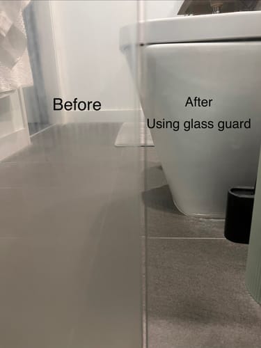 Customer photo review of GLASSGUARD® Glass Restoration Stain Remover Diamond Edition