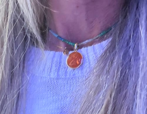Customer photo review of EVERMORE Angel Choker - Orange -