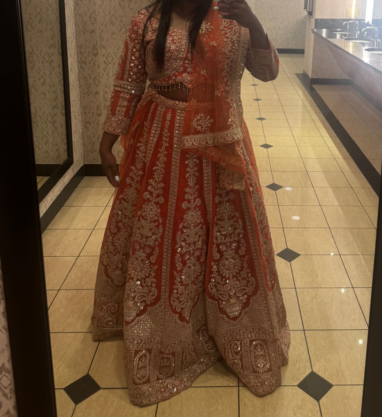 Customer photo review of Lahenga $179
