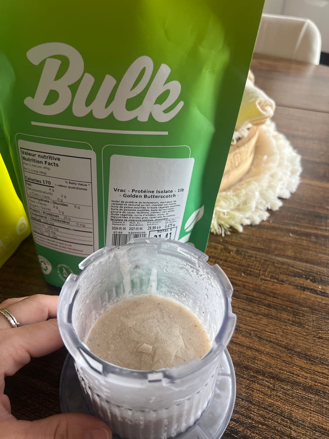 Customer photo review of Vrac - Protéine Isolate - 1lb