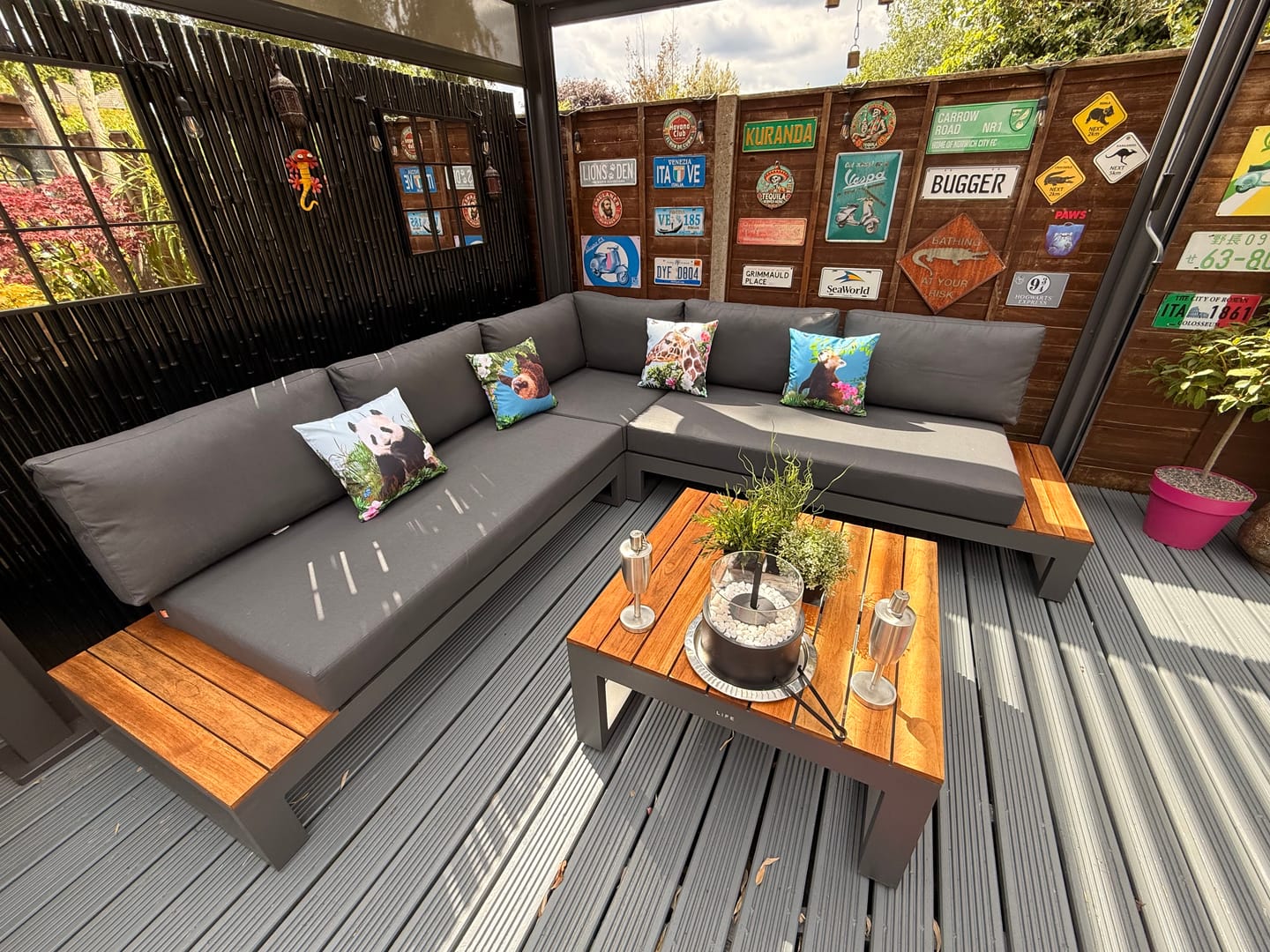 Customer photo review of Outdoor Garden Waterproof Cushion - Rare Red Panda