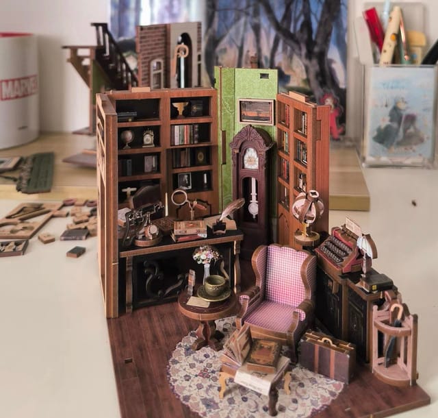 Customer photo review of DIY Book Nook Kit - Rose Detective Agency