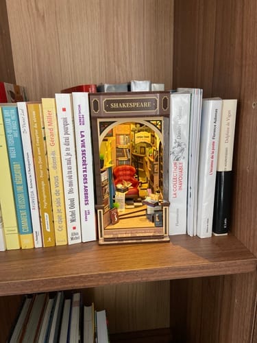 Customer photo review of DIY Book Nook kit - Bookstore
