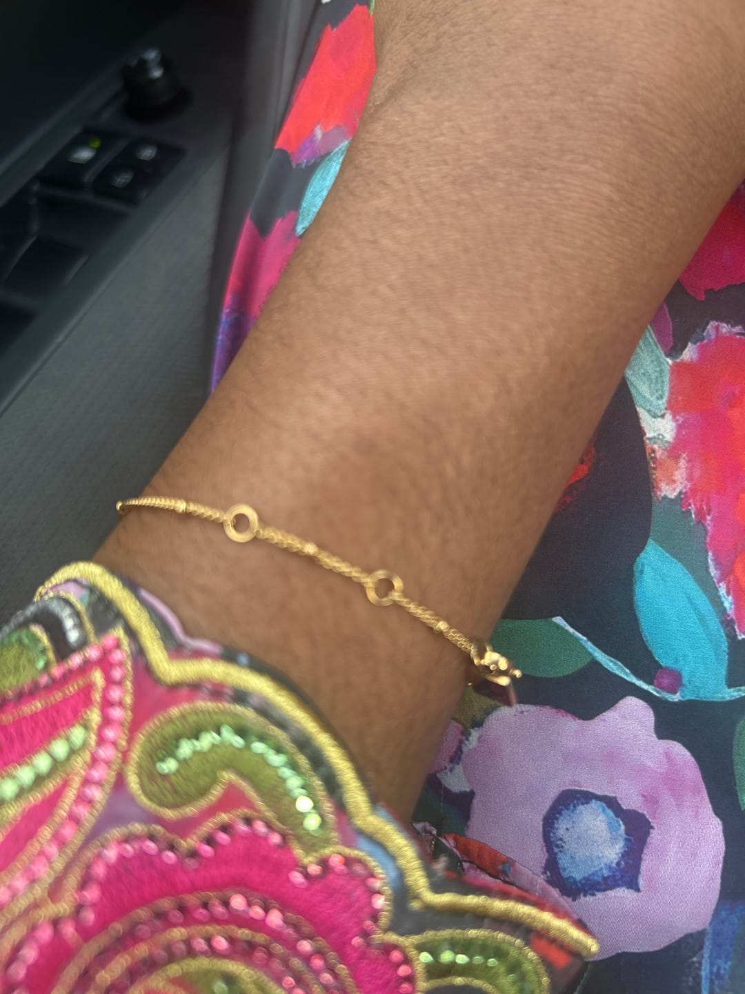 Customer photo review of Patience & Prayer Bracelet