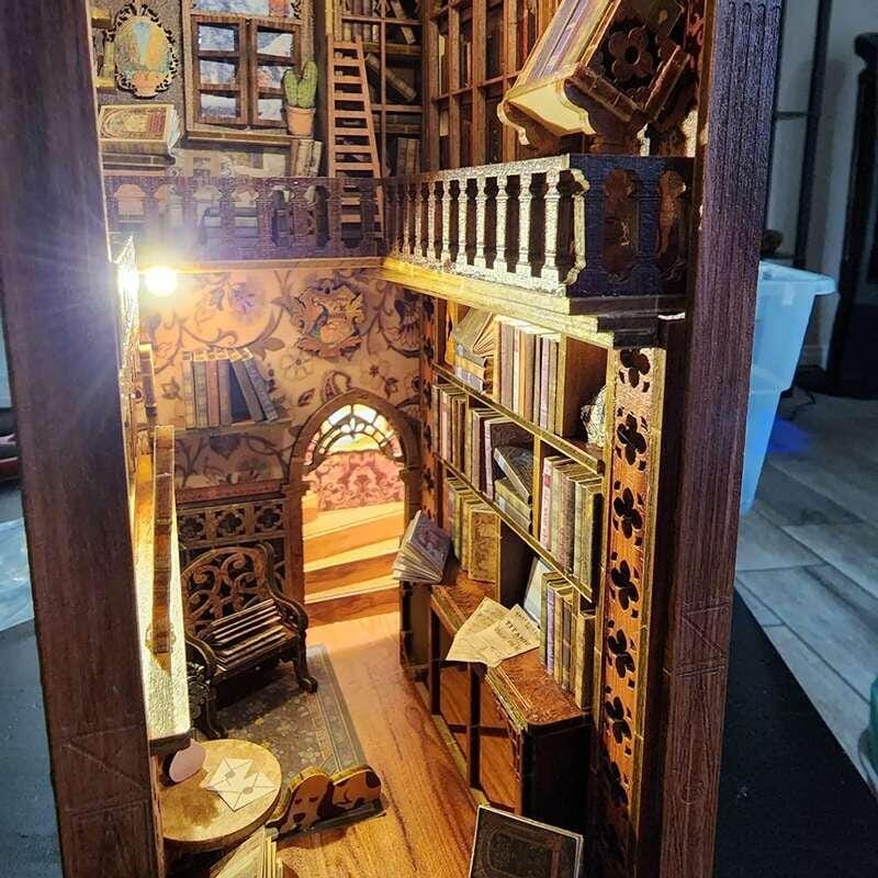 Customer photo review of DIY Book Nook Kit - Eternal Bookstore
