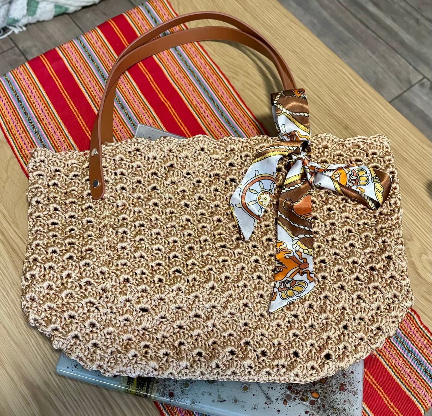 Customer photo review of CrochetPark™ Aveline crochet Shoulder Bag Kit
