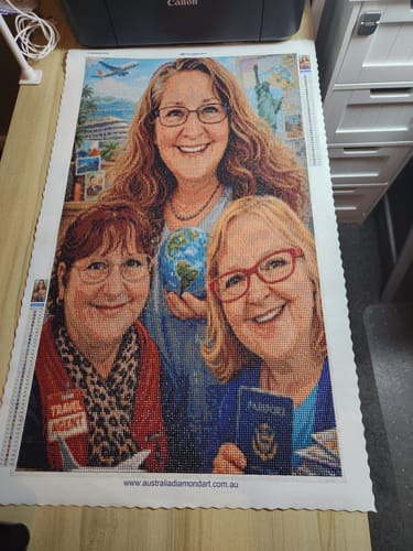 Customer photo review of Custom Diamond Painting