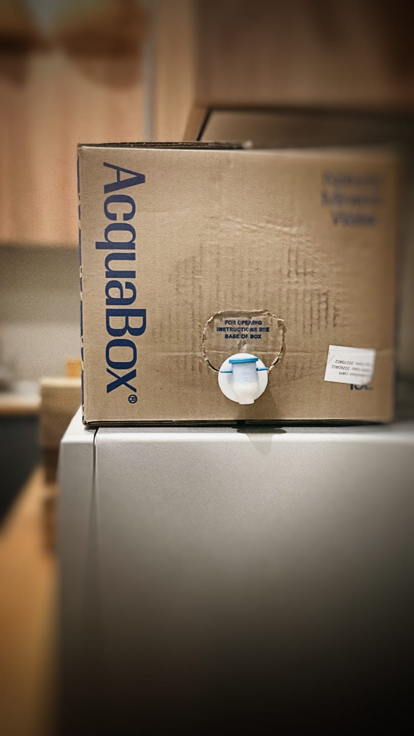 Customer photo review of AcquaBox 15L - Still Mineral Water (on tap Bag-in-Box)