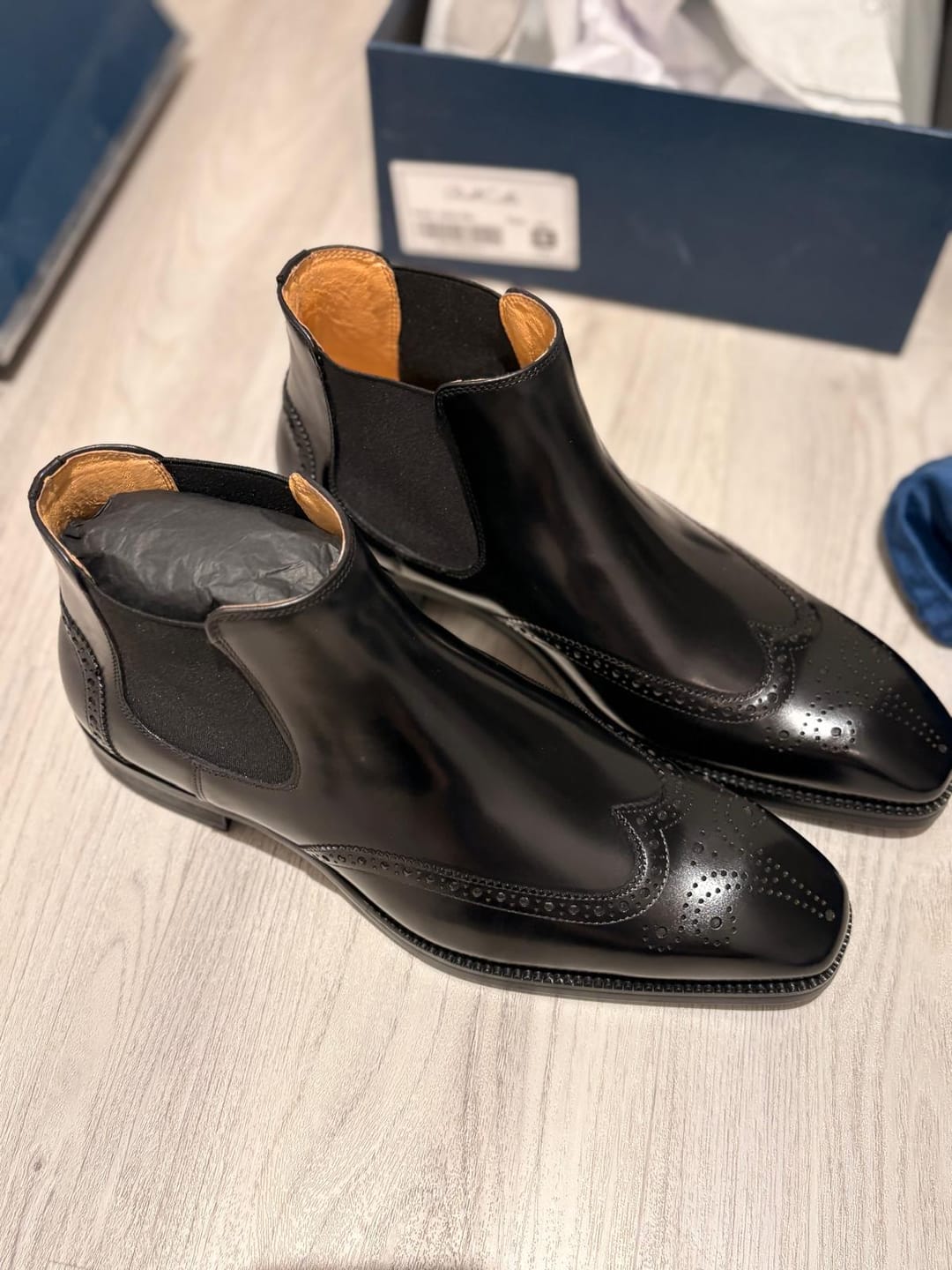 Customer photo review of Wingtip Chelsea Boot