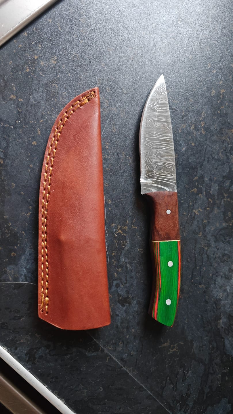 Customer photo review of Mystery Damascus Knife