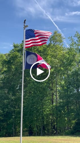 Customer video review of 3' x 5' American Flag