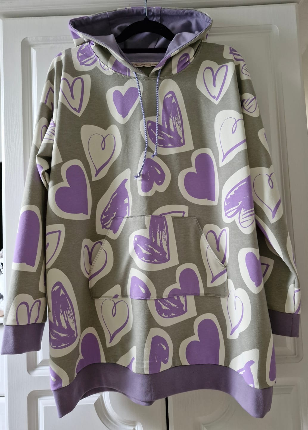 Customer photo review of Hearts Club French Terry Fabric