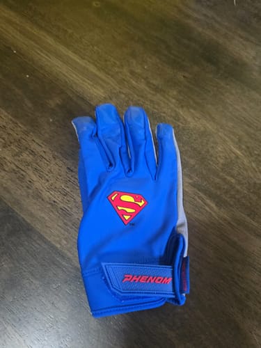 Customer photo review of Superman Batting Gloves - Quantum Orbit by Phenom Elite