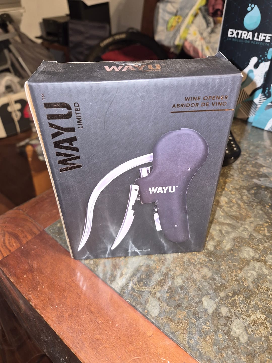 Customer photo review of Abridor de vino compacto Wayu