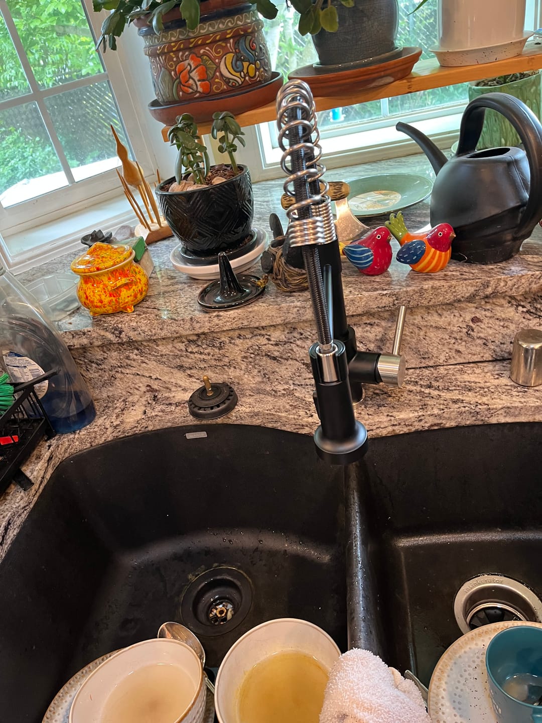 Customer photo review of Spiro Single-Hole Kitchen Faucet with Pull-Down Spring Spout