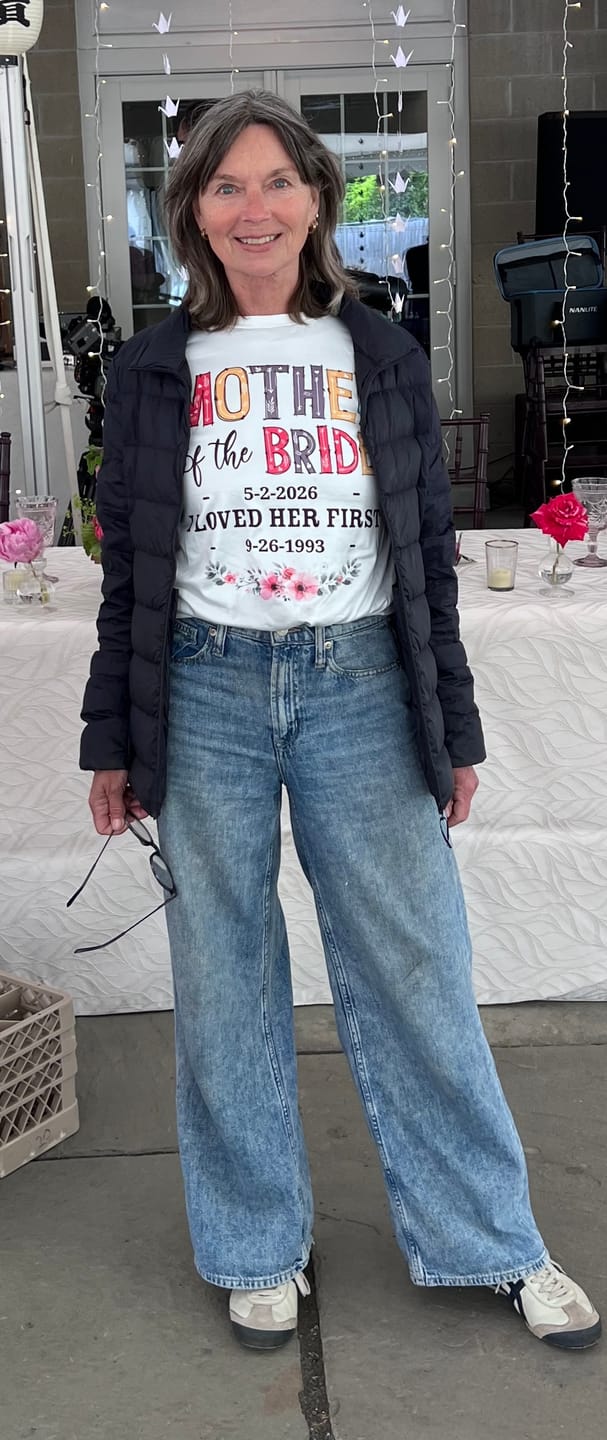Customer photo review of Mother Of The Bride I Loved Her First Custom Wedding Date And Birth Date Shirt Gift For Mom
