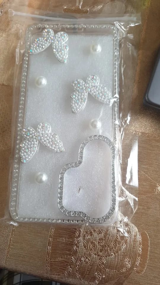 Customer photo review of Coquette Pearls & Butterflies Samsung Phone Case