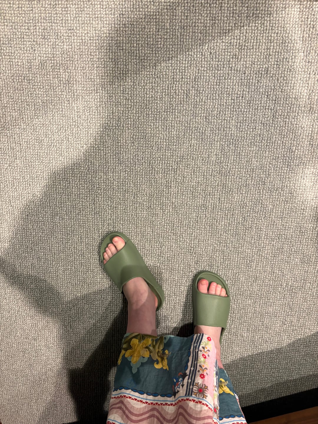 Customer photo review of Khaki - Lightfeet Single Strap Slides