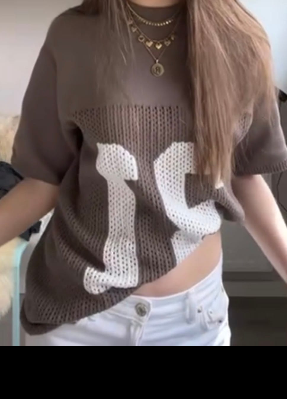 Customer photo review of KNIT JERSEY TAUPE