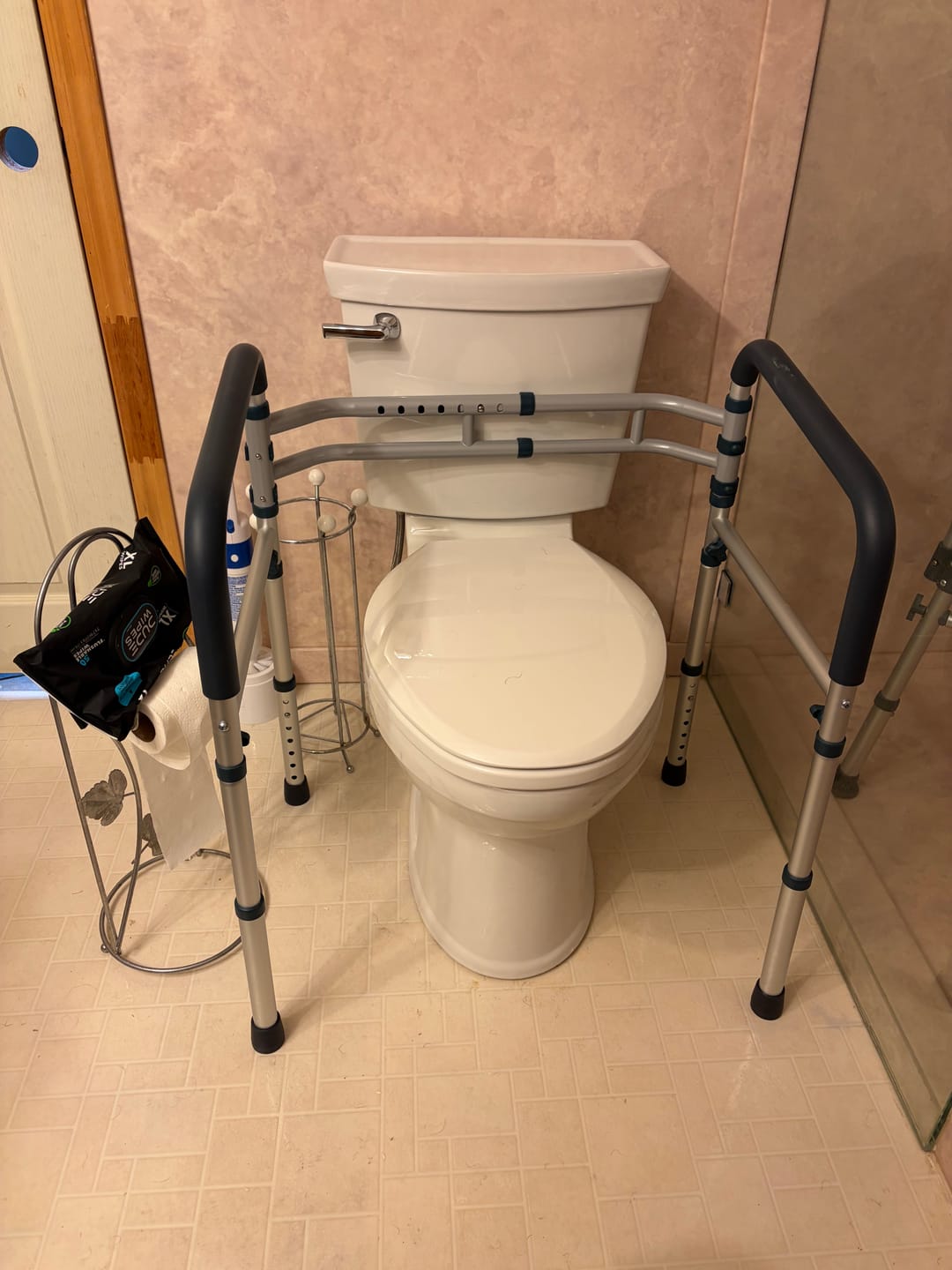 Customer photo review of Toilet Safety Rail (350lb)