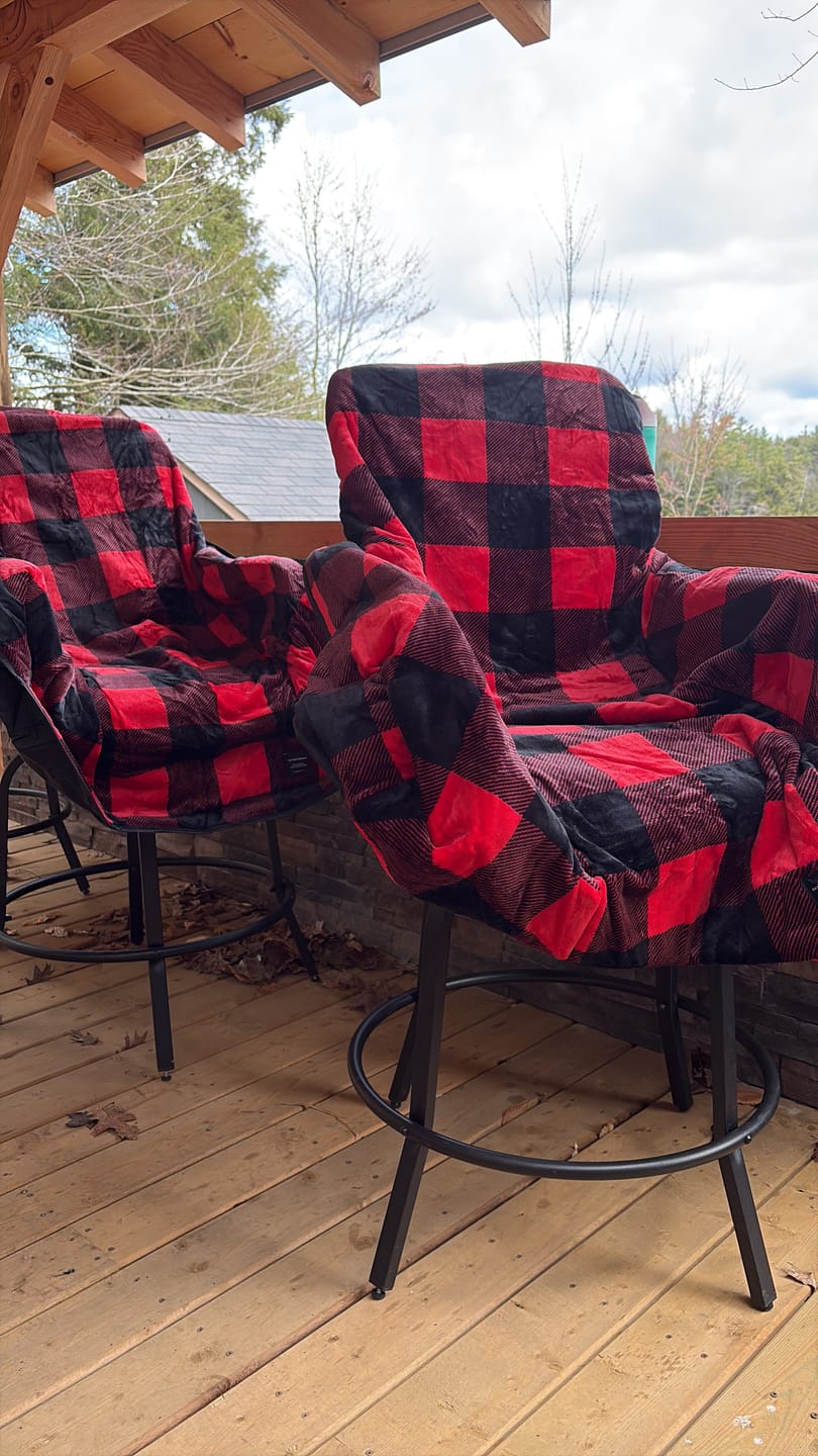 Customer photo review of The Chair Blanket