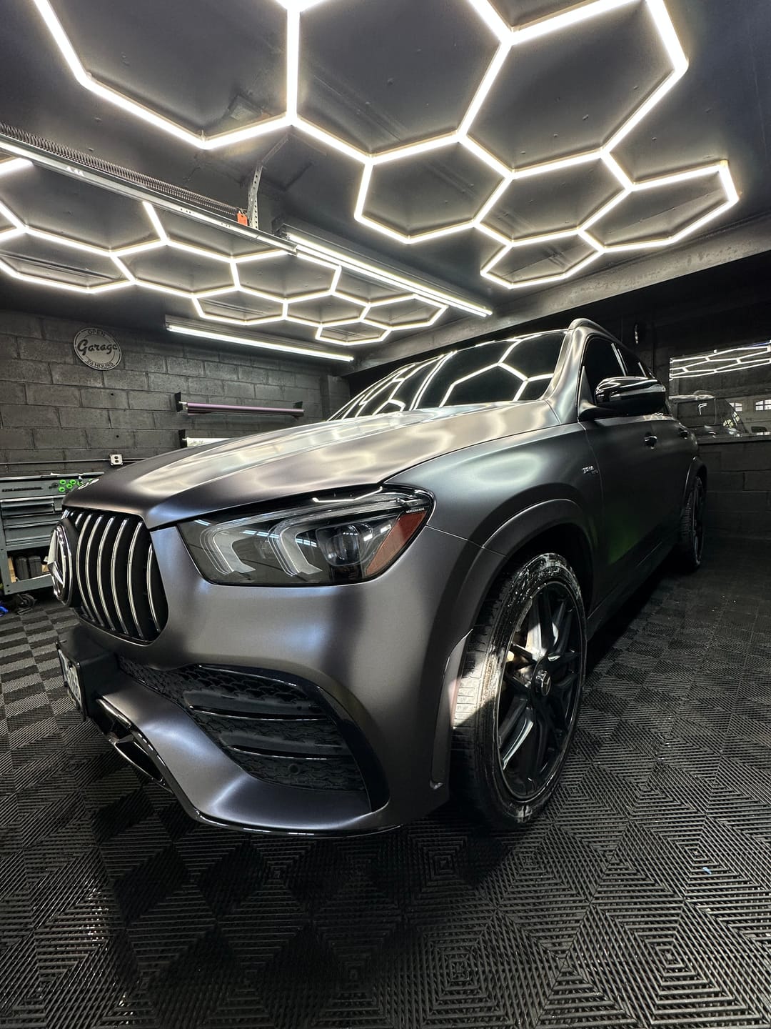Customer photo review of Matte AMG Gray Vinyl Wrap