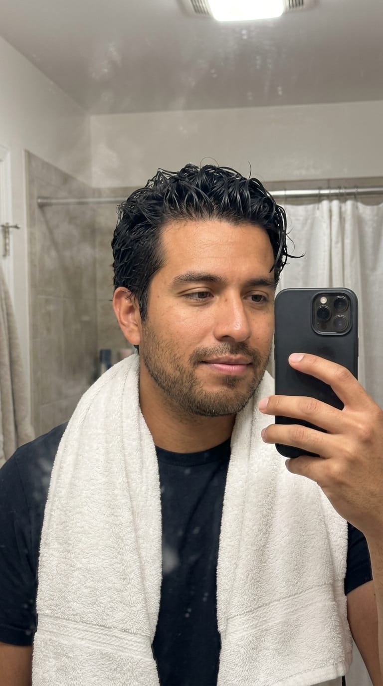 Customer photo review of Hair Tonic | Crecimiento Capilar