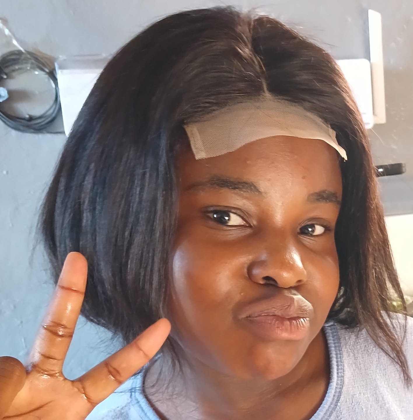 Customer photo review of Brazilian Lace Wig Sale