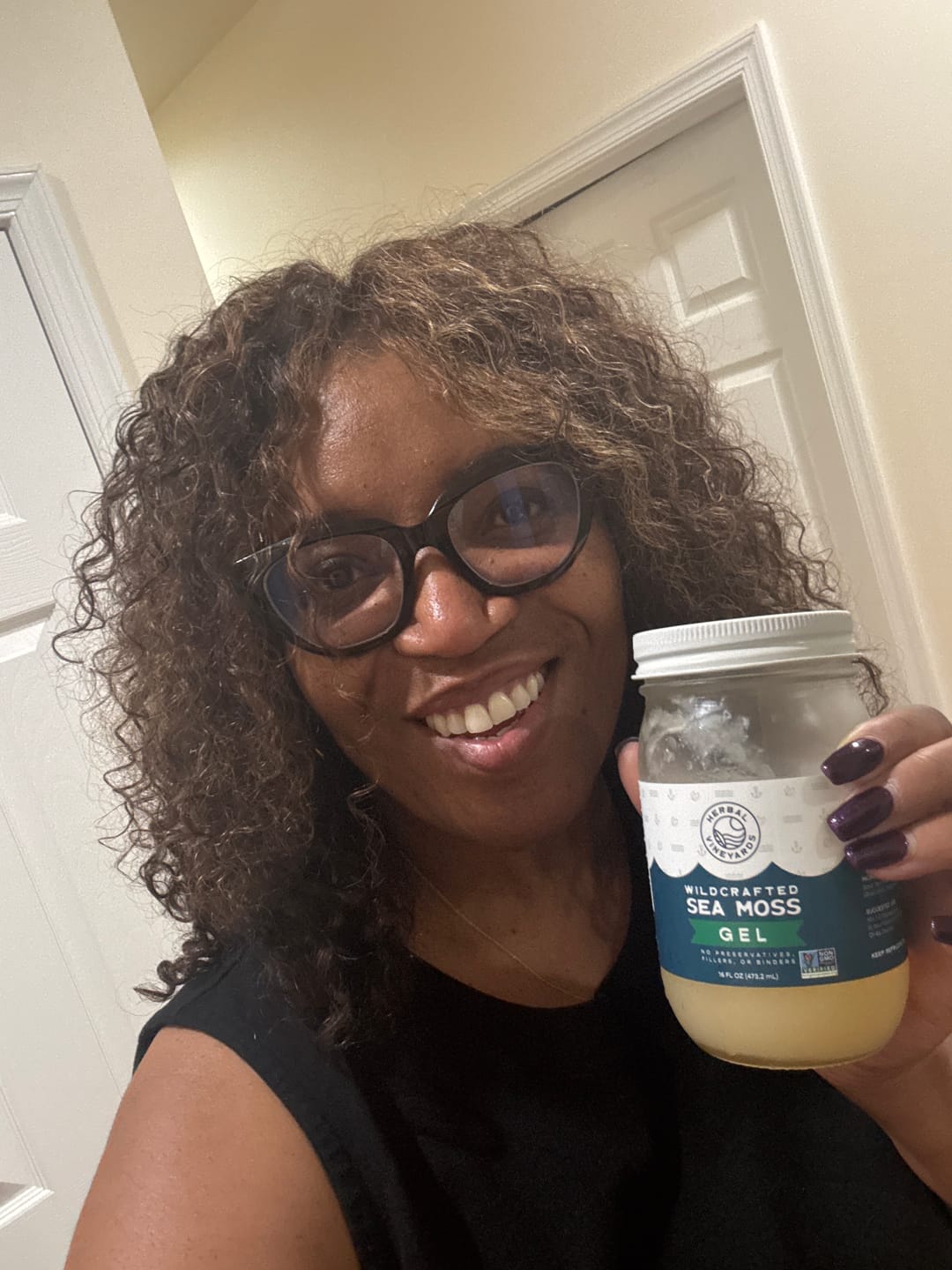 Customer photo review of EXCLUSIVE PURPLE SEA MOSS GEL
