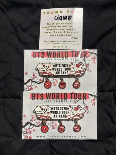 Customer photo review of (PREORDER) BTS 2026 Tour Pin