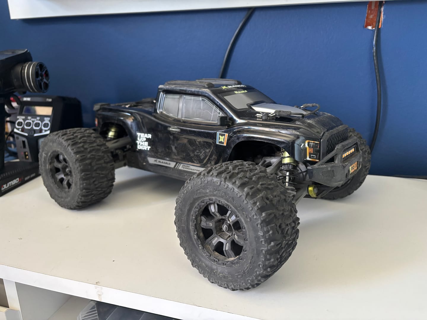 Customer photo review of Rlaarlo Omni-Terminator Carbon Fiber MINI 1:10 Scale RTR Brushless Monster Truck, RZ001B-C