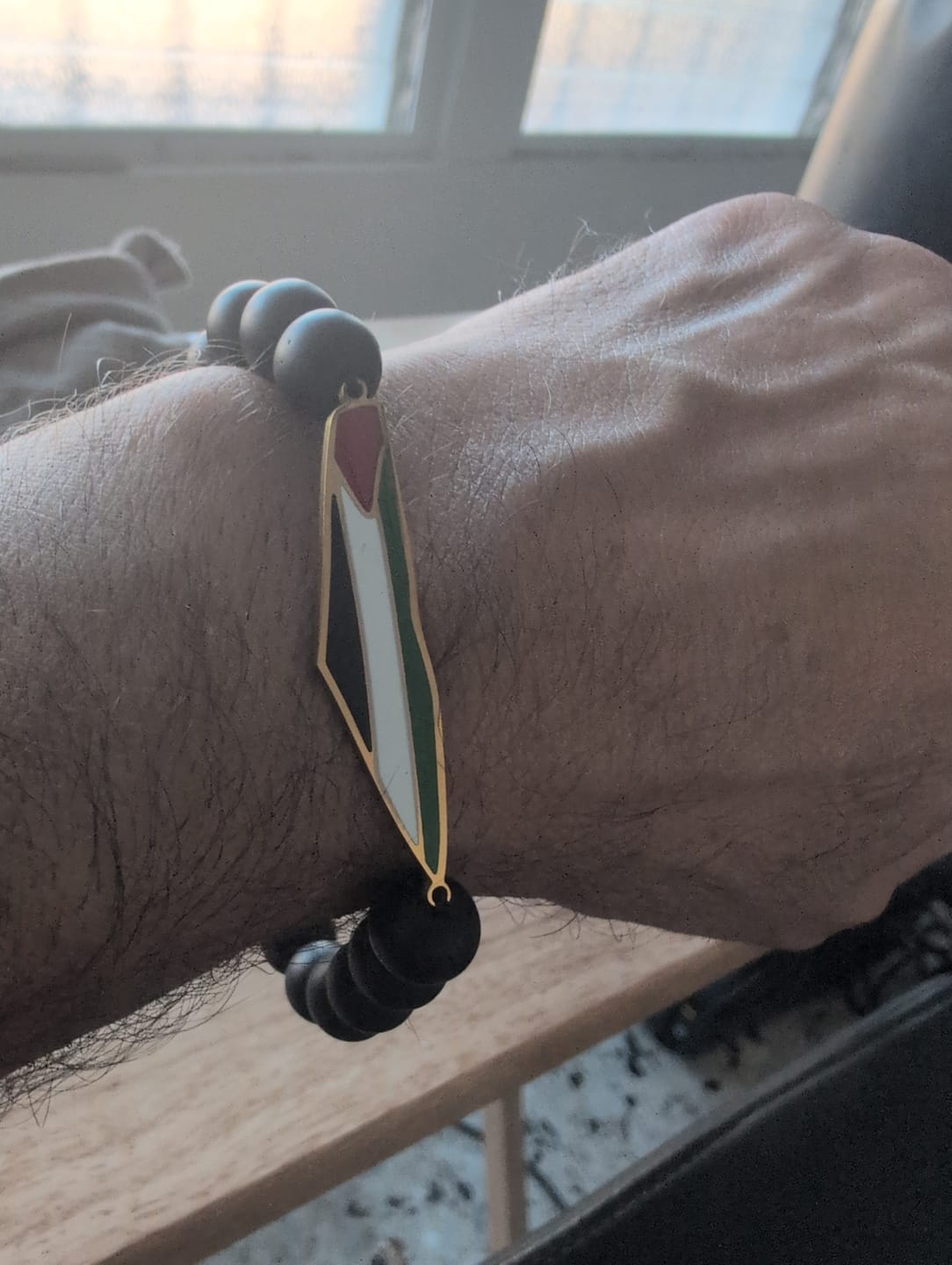 Customer photo review of Palestine Bead Bracelet