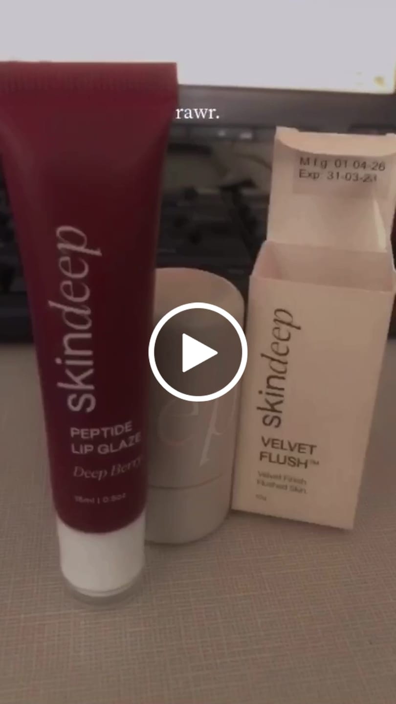 Customer video review of Lip Glaze+Velvet Flush Duo