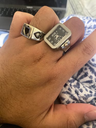 Customer photo review of Retro Watch Ring