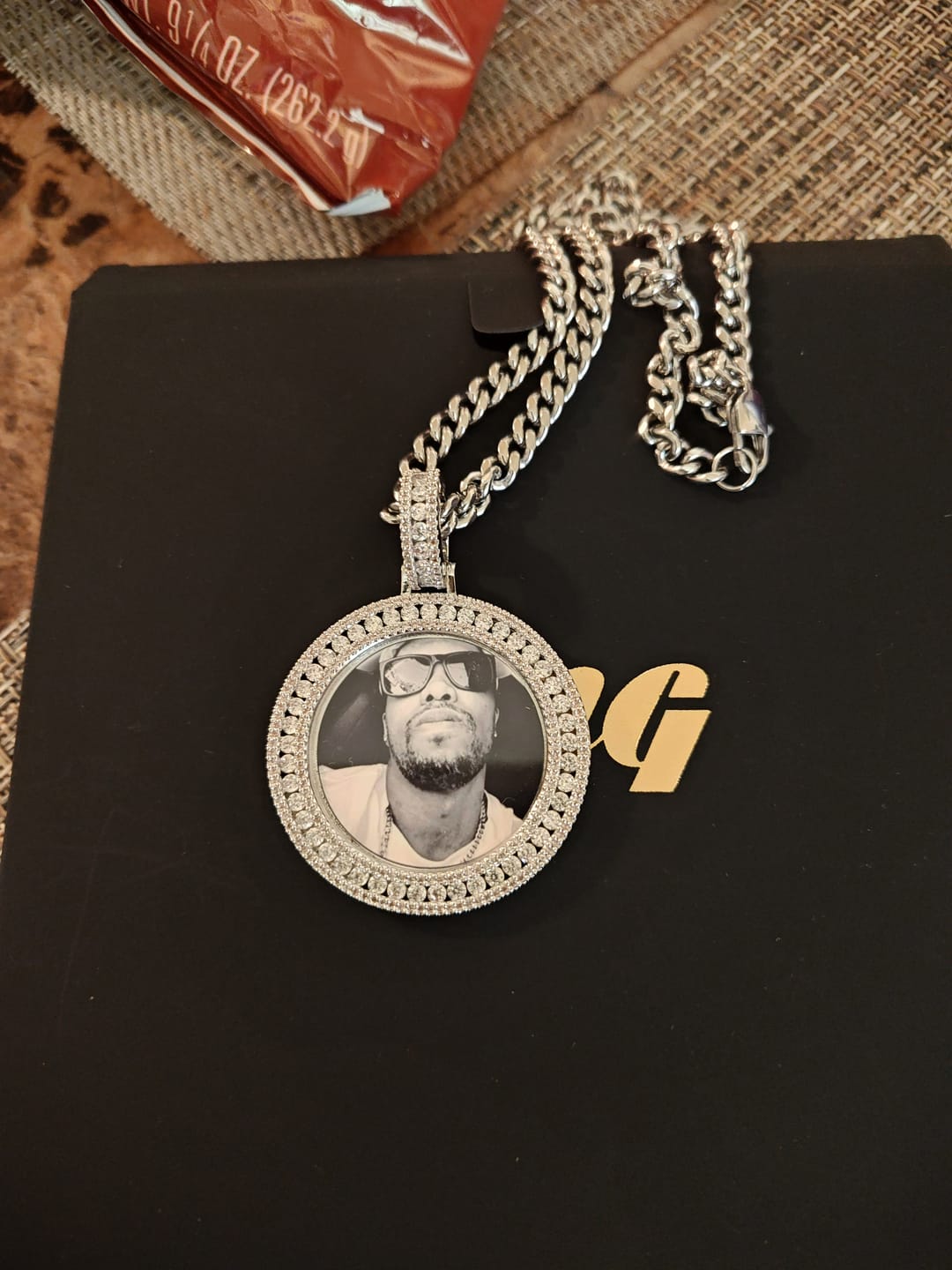 Customer photo review of Rope Chain in White Gold - 4mm