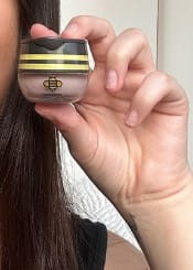 Customer photo review of Honeybalm Chocolate SPF