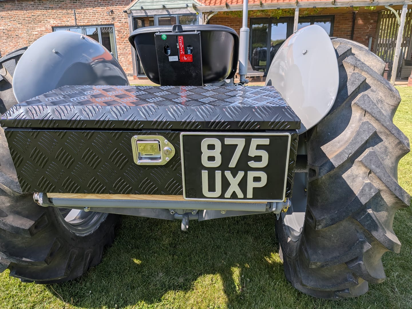 Customer photo review of Classic Land Rover Style Metal Pressed Number Plate - 11 x 8 inches