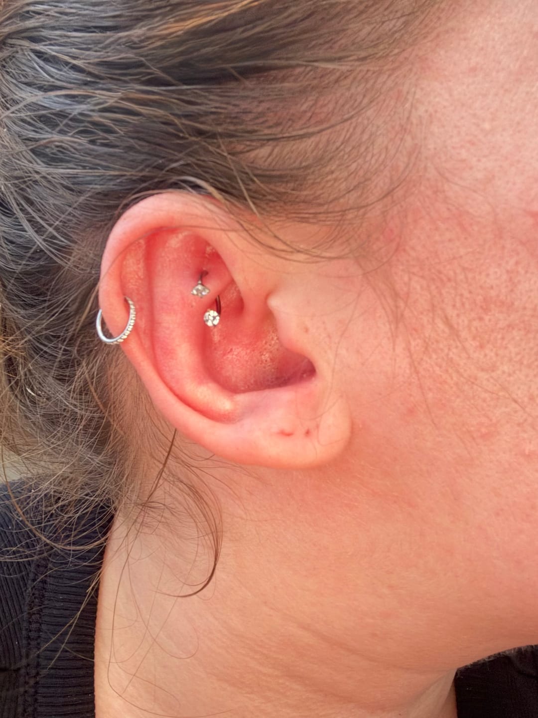 Customer photo review of Eternity Pavé Clicker Silver