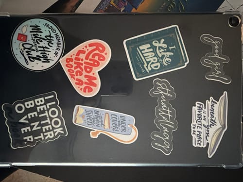 Customer photo review of cheeky reader sticker pack special