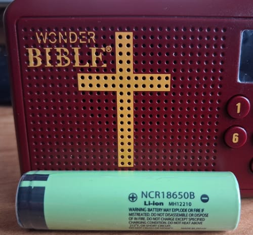Customer photo review of Panasonic NCR18650B 3350mAh 4.87A Battery - Button Top