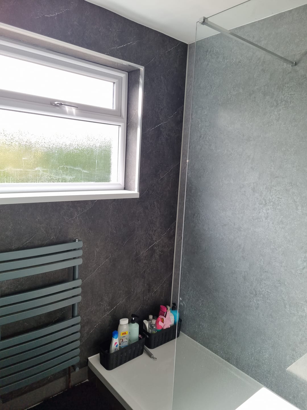 Customer photo review of 10mm Pietra Marble Ultra Matt Shower Panel 1M x 2.4M