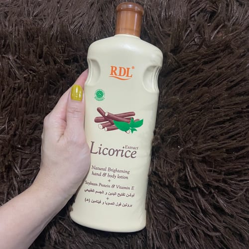 Customer photo review of RDL Body Lotion 600ml With Licorice