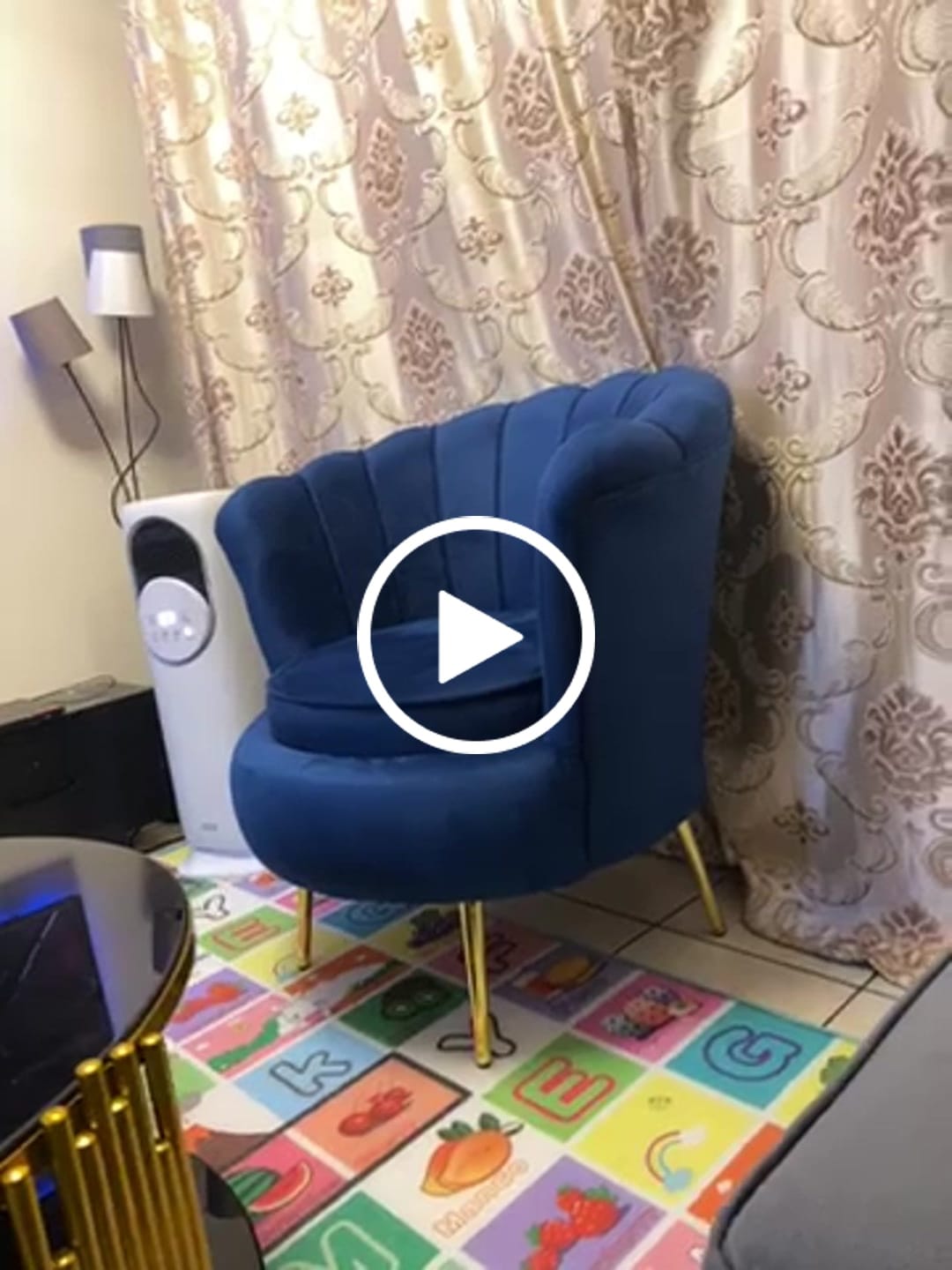 Customer video review of Nu Dekor - Tulip Velvet Single Seater Chair