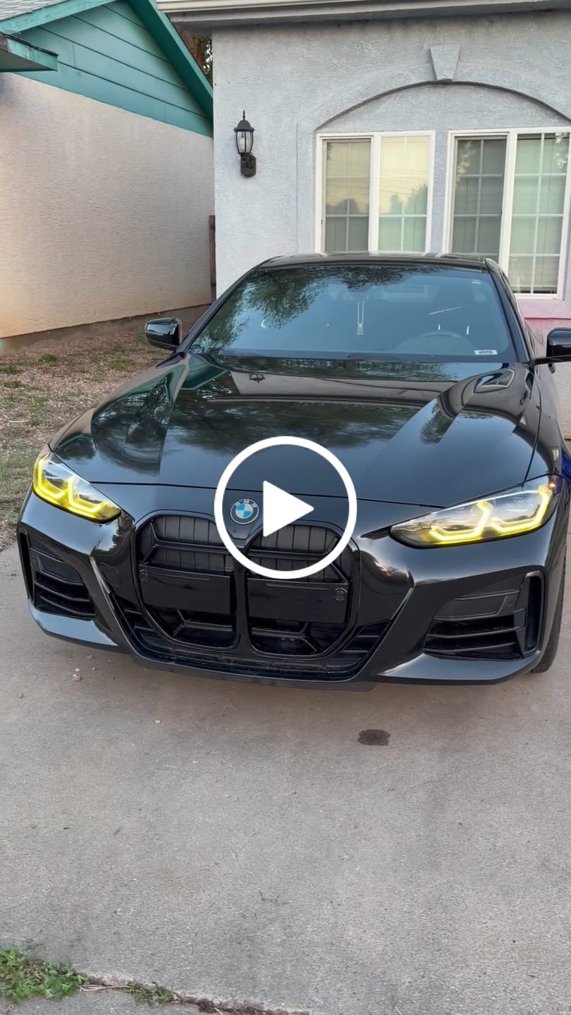 Customer video review of BMW G22 4 SERIES CSL YELLOW DRL KIT