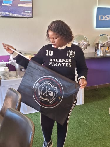 Customer photo review of Orlando Pirates Knitted LS Jersey-Black