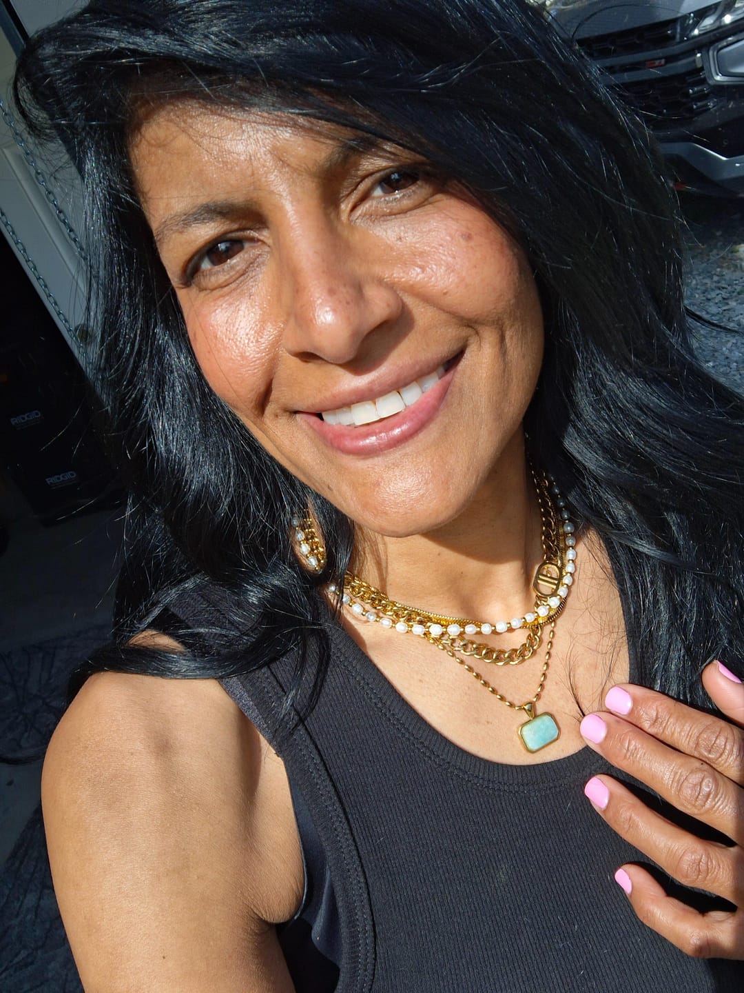 Customer photo review of Sailor Pearls Necklace