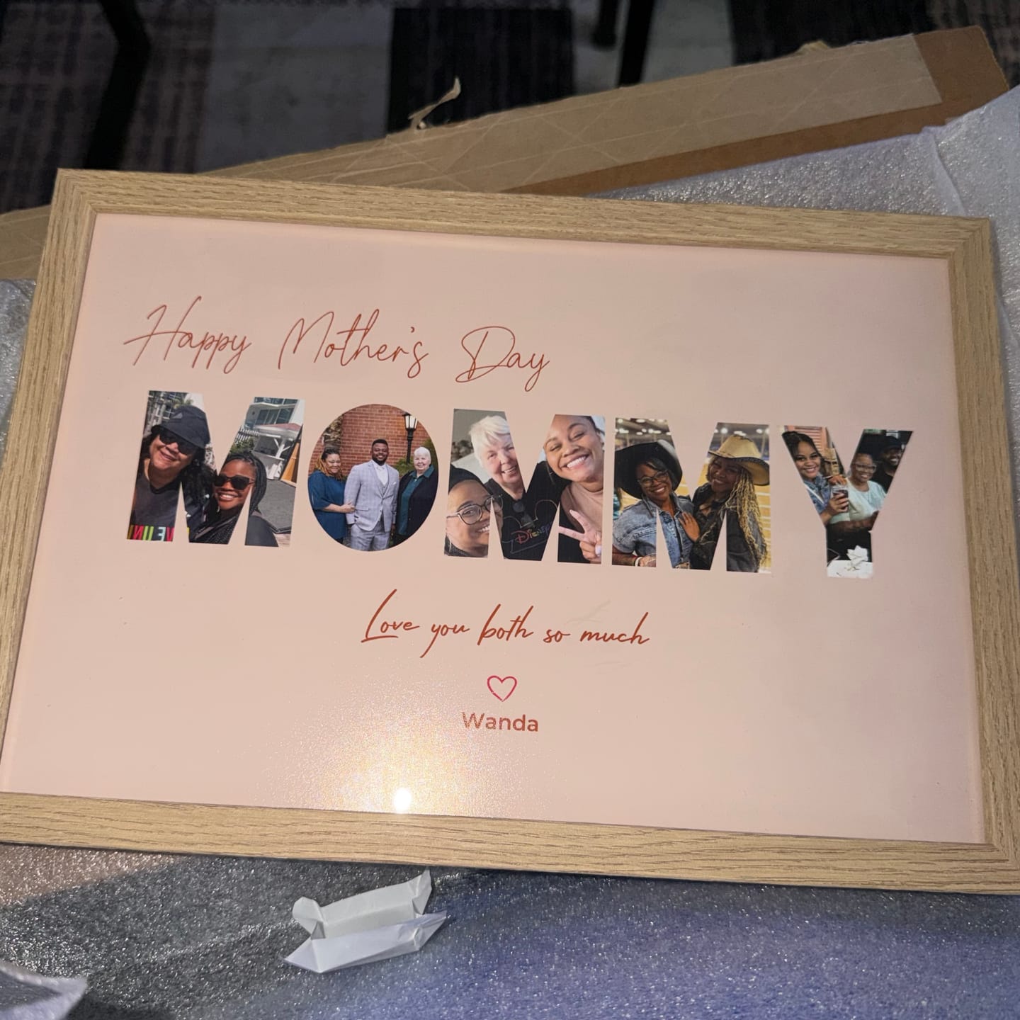 Customer photo review of Happy Mom's Day - Personalized Poster